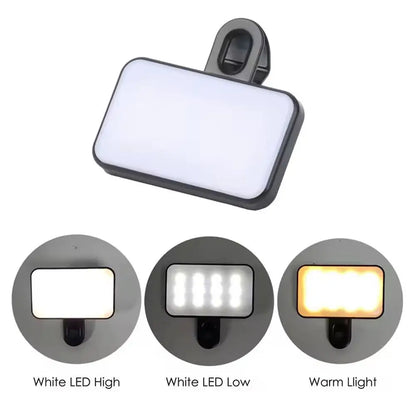Lumière LED Portable pour Smartphone | Éclairage Visio & Selfie