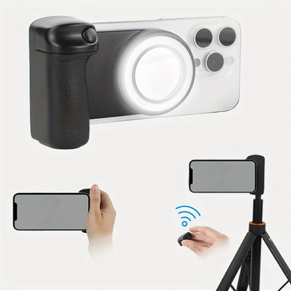 Grip MagSafe LED Bluetooth | Stabilisateur Photo/Vidéo iPhone