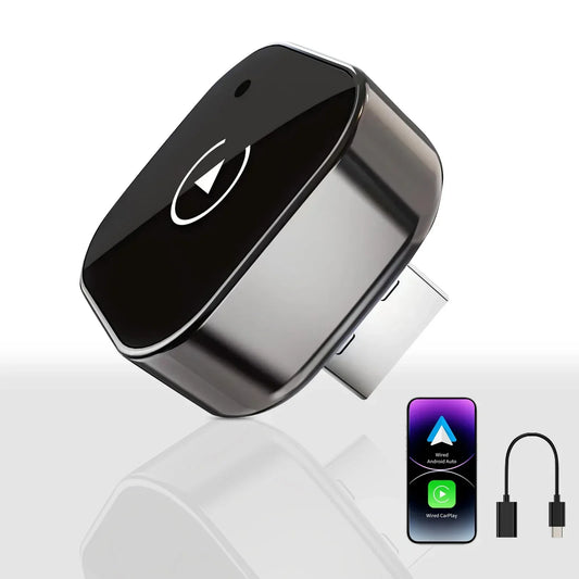 Boîte CarPlay Sans Fil | Adaptateur Bluetooth 5.0 USB-C Plug & Play