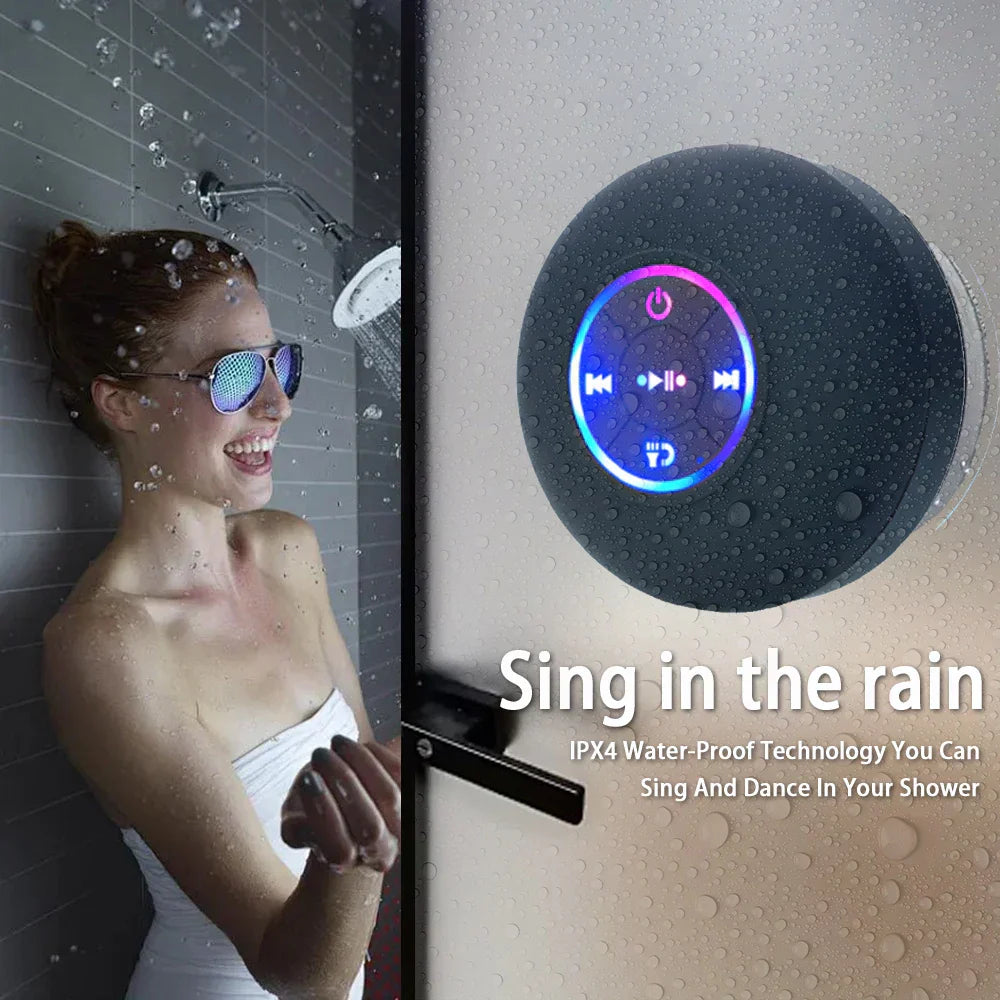 Enceinte Bluetooth Étanche IPX4 | Son Puissant 3W avec Ventouse
